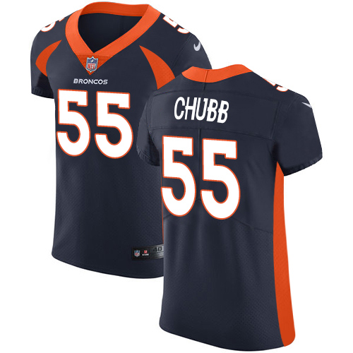 Nike Broncos #55 Bradley Chubb Navy Blue Alternate Men's Stitched NFL Vapor Untouchable Elite Jersey - Click Image to Close